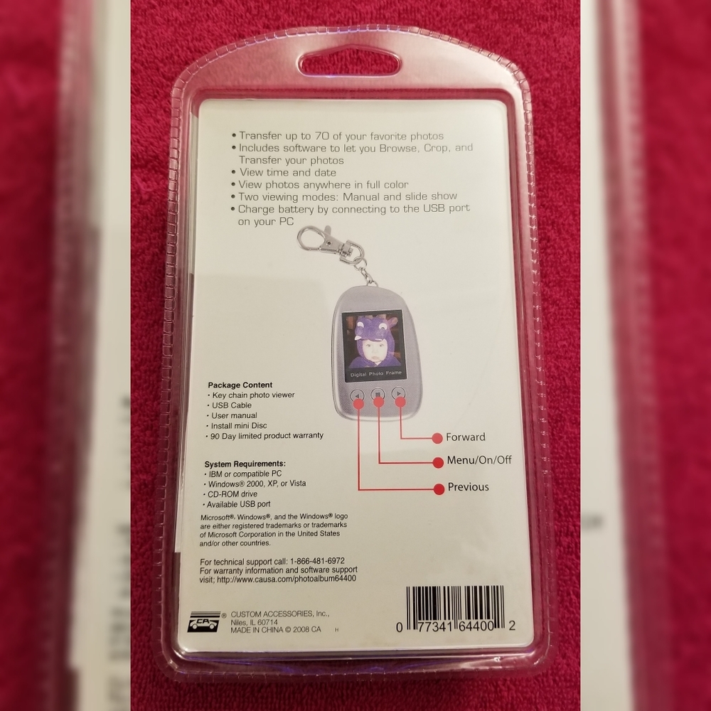 Digital Photo Album Key Chain - Picture 2 of 2